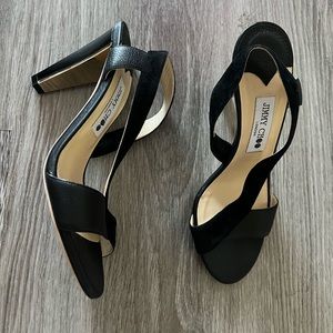 New Jimmy Choo Suede & Leather Sandals